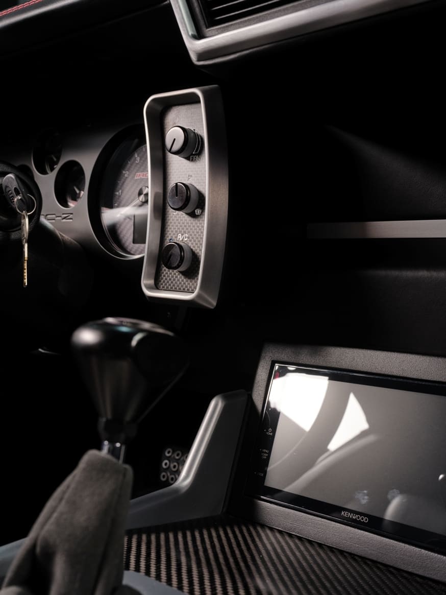 014 Dashboard with carbon fiber digital gauges touchscreen