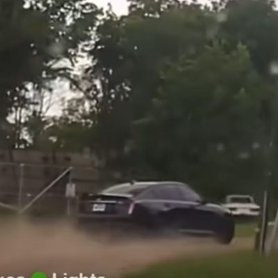 Cadillac Driver Goes Off-Roading To Ditch Arkansas Trooper
