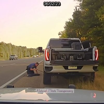 Trooper Helps Innocent Bystander Who Drove Over His Spike Strips