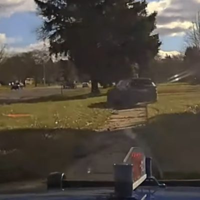 Watch Michigan Trooper Go Off-Road To Chase Some Armed Robbery Suspects