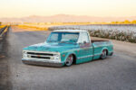 02 Lowered 1968 Chevrolet C10 front angle cotton field backdrop