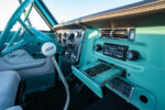 09 Teal 1968 Chevy C10 interior radio and gear shift detail