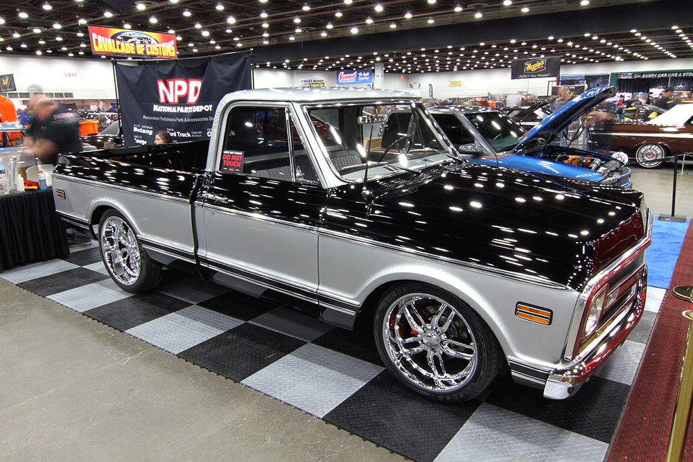 17 black and gray c10 on display at the detroit autorama