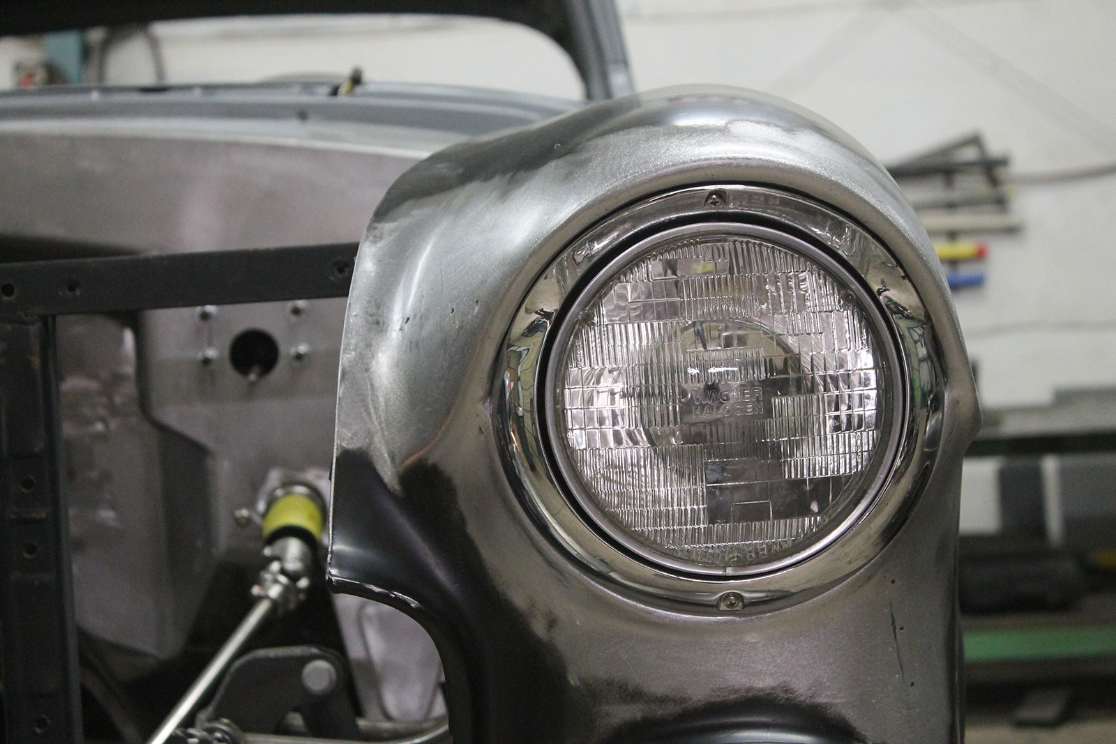 24 Finished reproduction fender with perfectly fitted headlight
