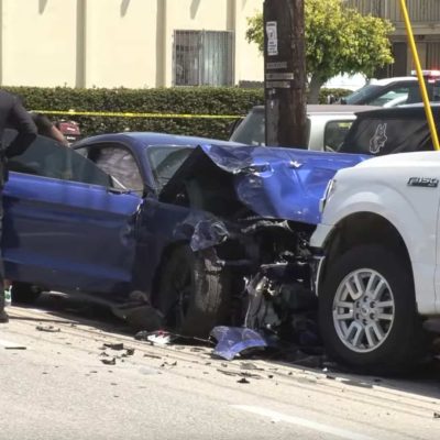 Alleged Police Impersonator Carjacks Mustang, Crashes Running From Cops
