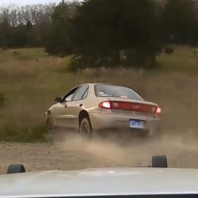 Woman With Felony Warrants Shows A Chevy Cavalier Can Off-Road