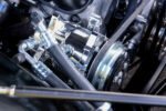 027 Detailed image of the engine's serpentine belt system