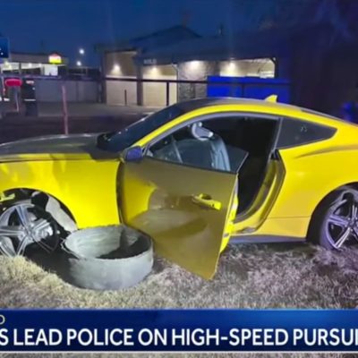 Newlyweds In Mustang Lead Police On High-Speed Chase