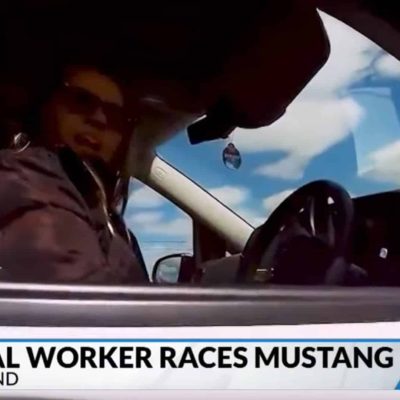 Postal Worker Allegedly Races A Ford Mustang