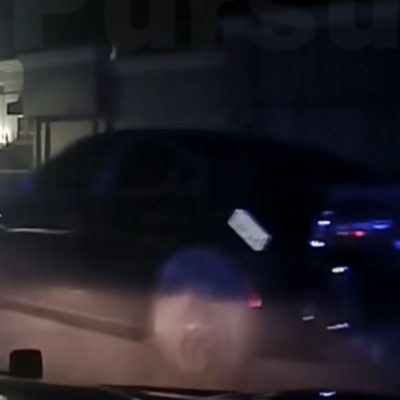 Blackout Charger Tries Giving Arkansas Troopers The Slip